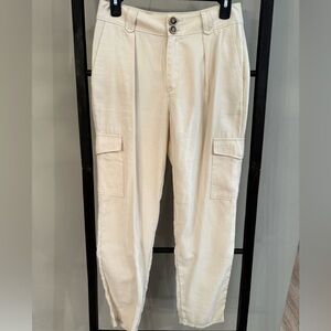 PAIGE Women's Off-White Cargo Pants